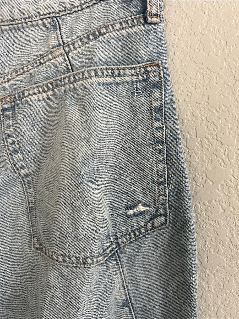 rag & bone Light Blue Wide Leg Flare Jeans - Picture 4 of 13